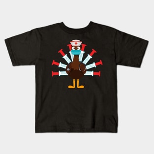 Thanksgiving turkey nurse Kids T-Shirt